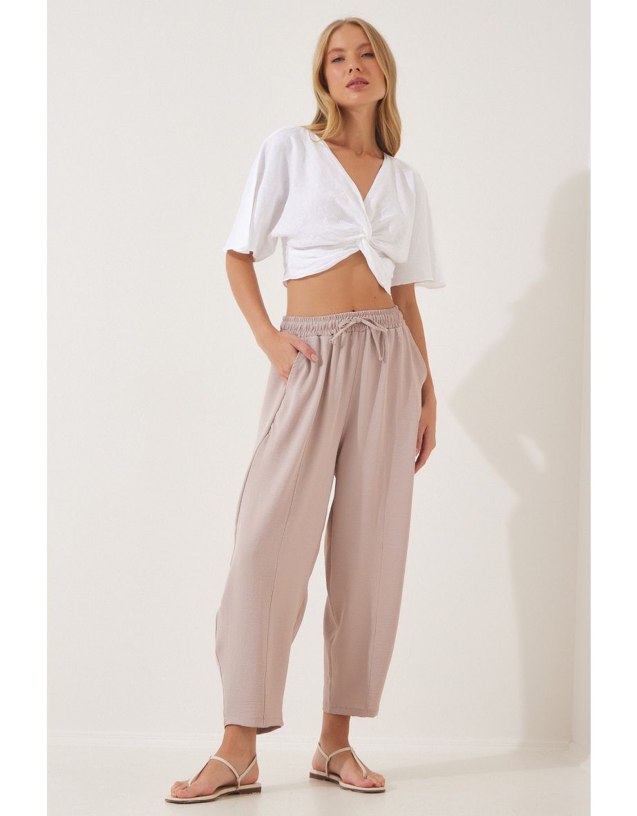 Pants - Beige - Carrot pants