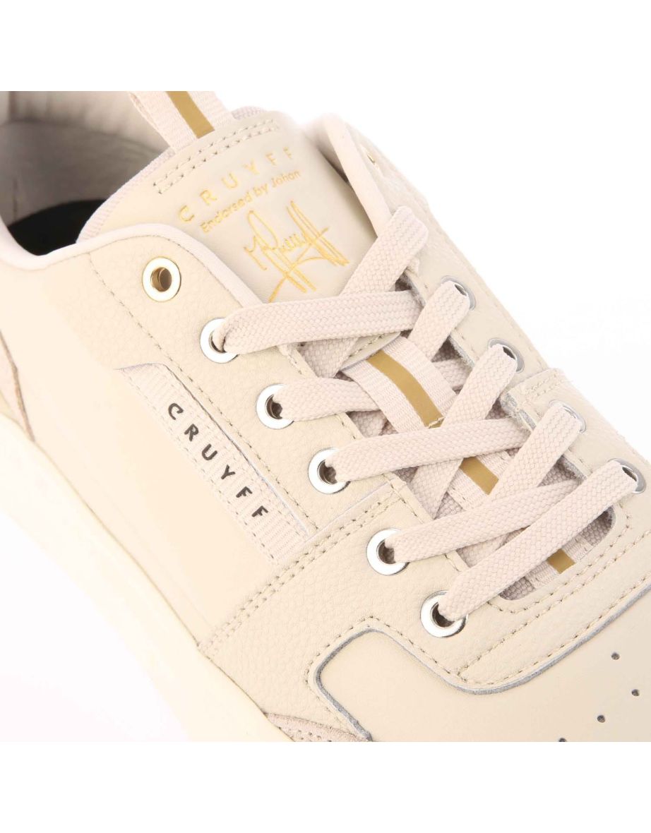Men's Cruyff Endorsed Tennis Trainers in Cream - 5