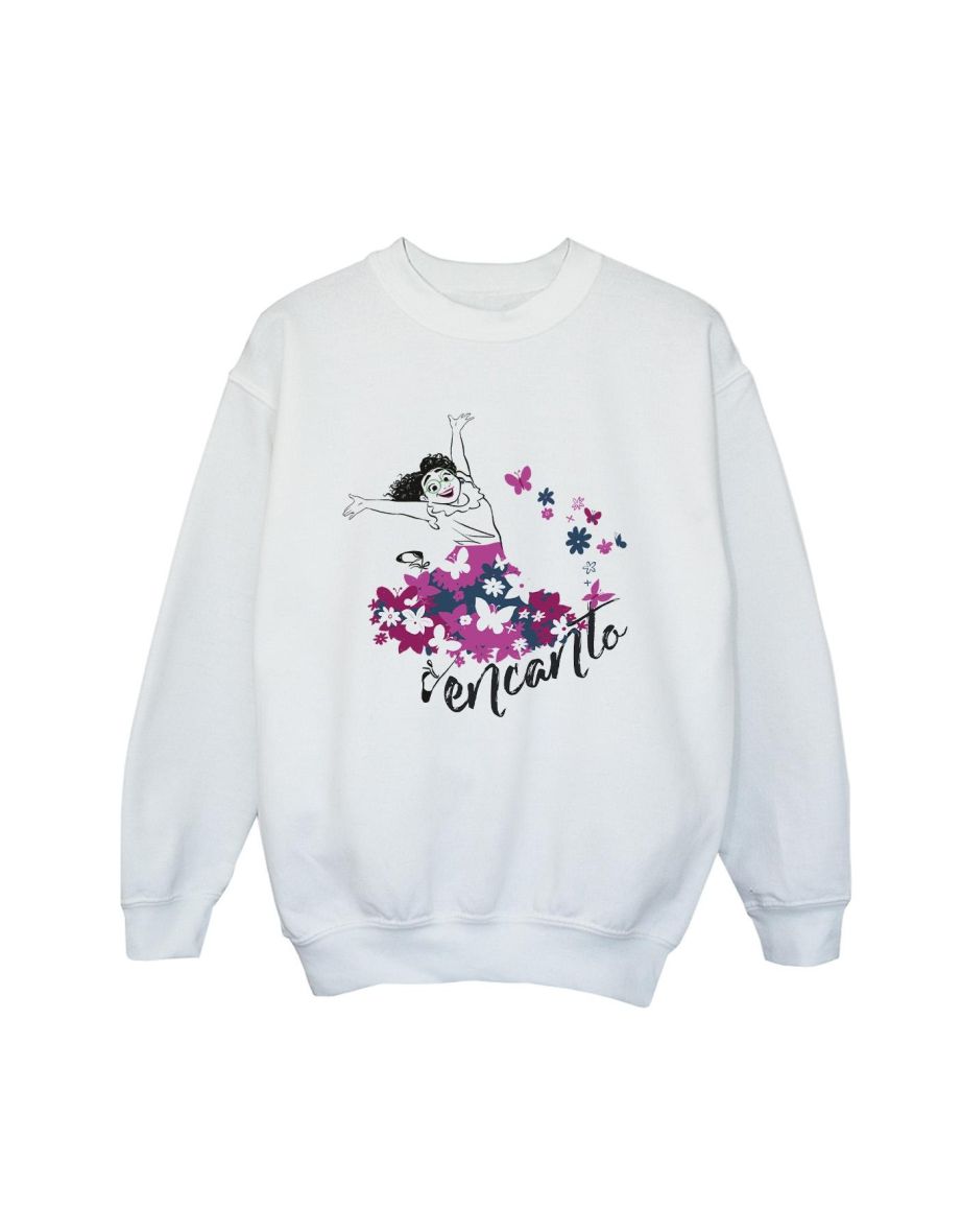 Disney Boys Encanto Mirabel Flower Sweatshirt - White