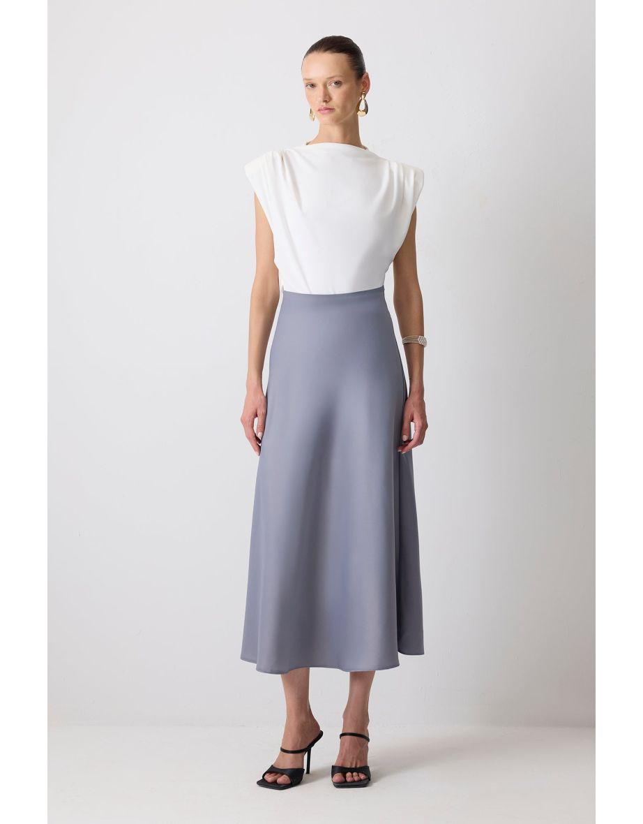 BASIC SATIN SKIRT