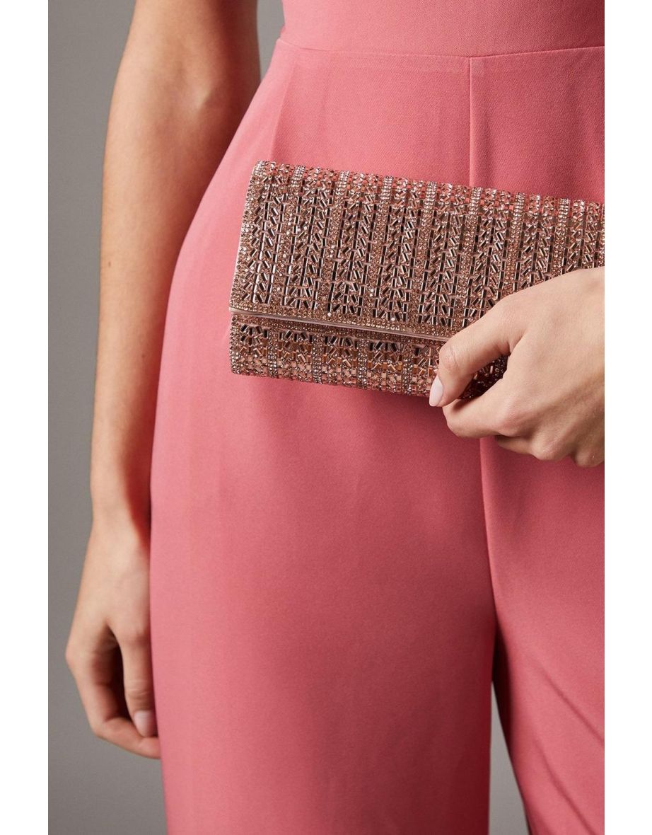 Iris Embellished Detail Clutch Bags - 2
