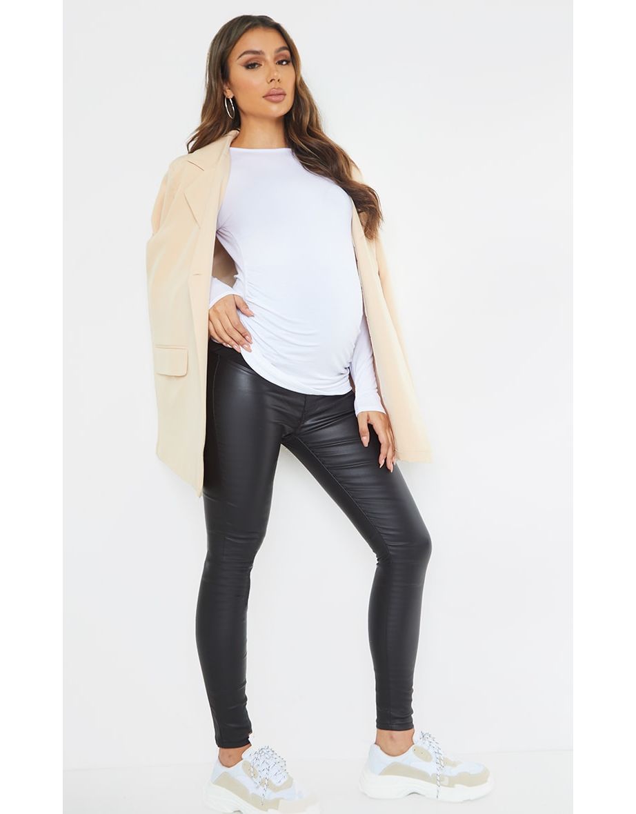 Maternity coated leggings hotsell