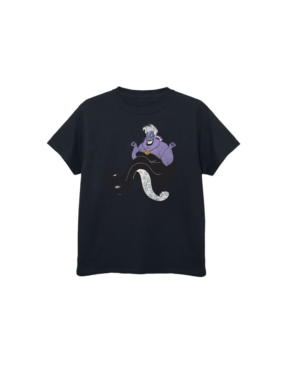 The Little Mermaid Girls Classic Ursula Cotton T-Shirt - Black