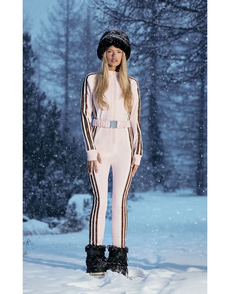 PRETTYLITTLETHING SKI Pink Scuba Suit