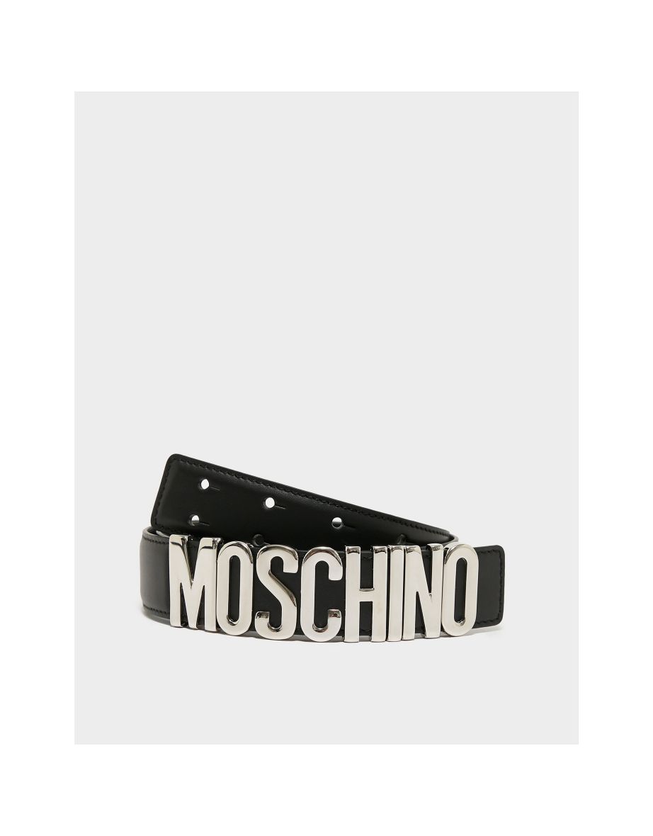 Moschino belt outlet silver