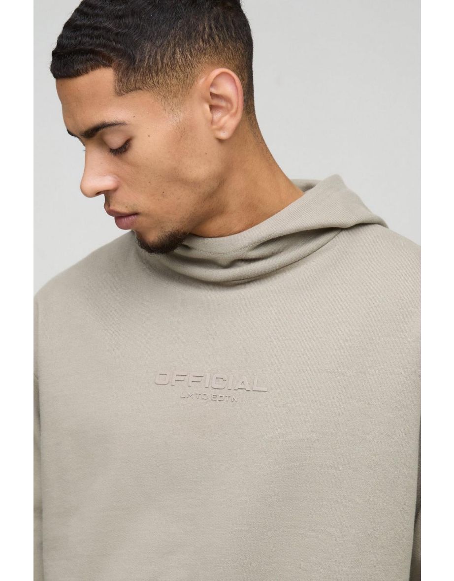 Oversized Boxy Funnel Neck Hoodie - 2
