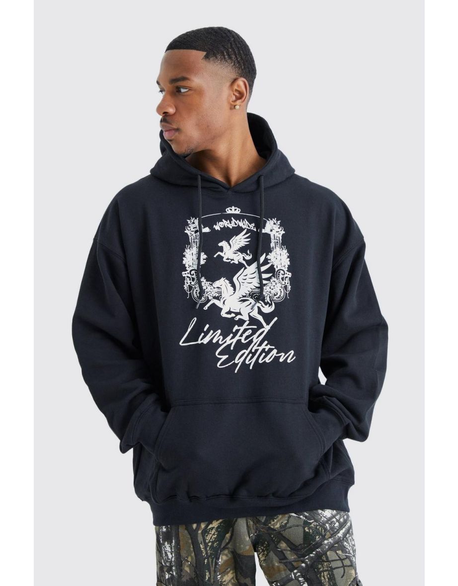 Oversized Limited Edition Renaissance Hoodie - black
