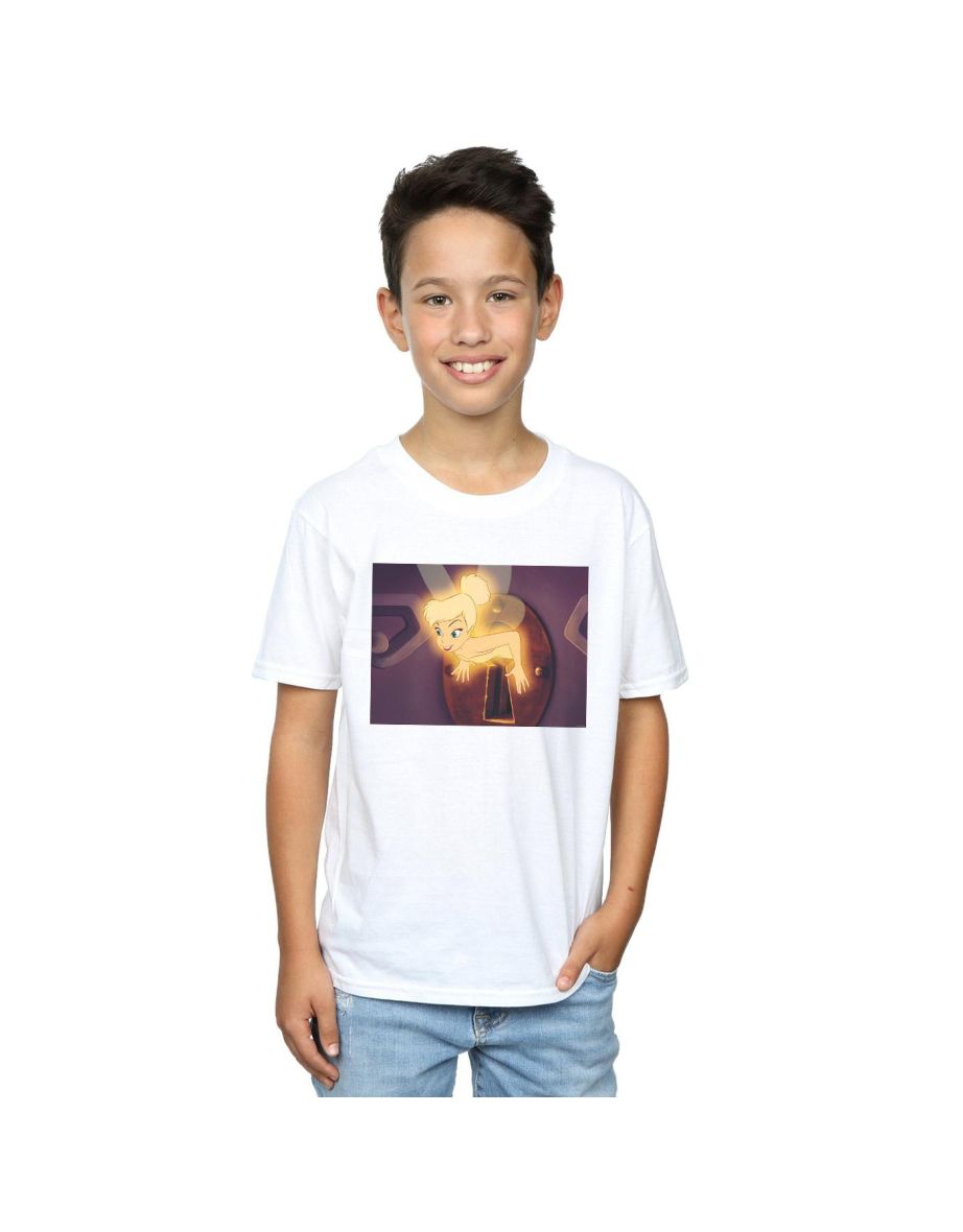 Disney Boys Tinker Bell Lock Squeeze T-Shirt - White