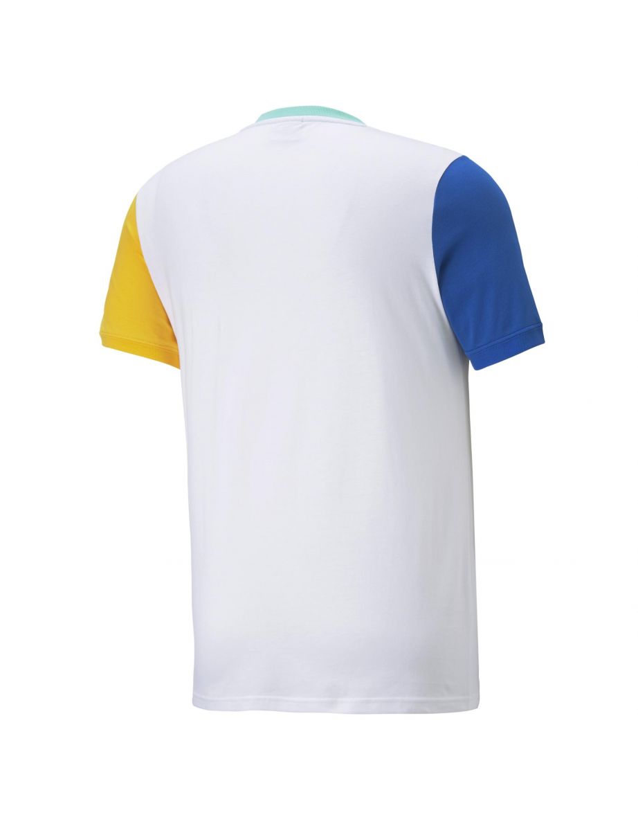 Classics Block Tee Puma White-Puma Royal - 3