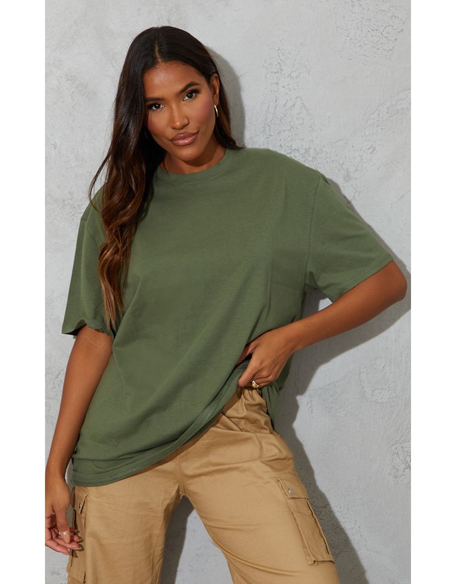 Organic Khaki Oversized T-Shirt
