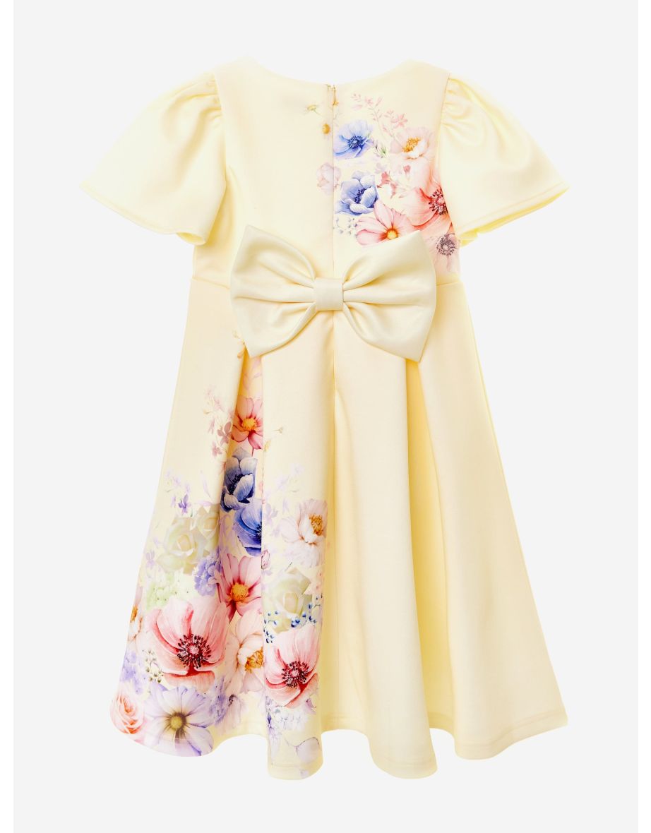 Girls Sunlight Serenade Dress in Yellow - 3