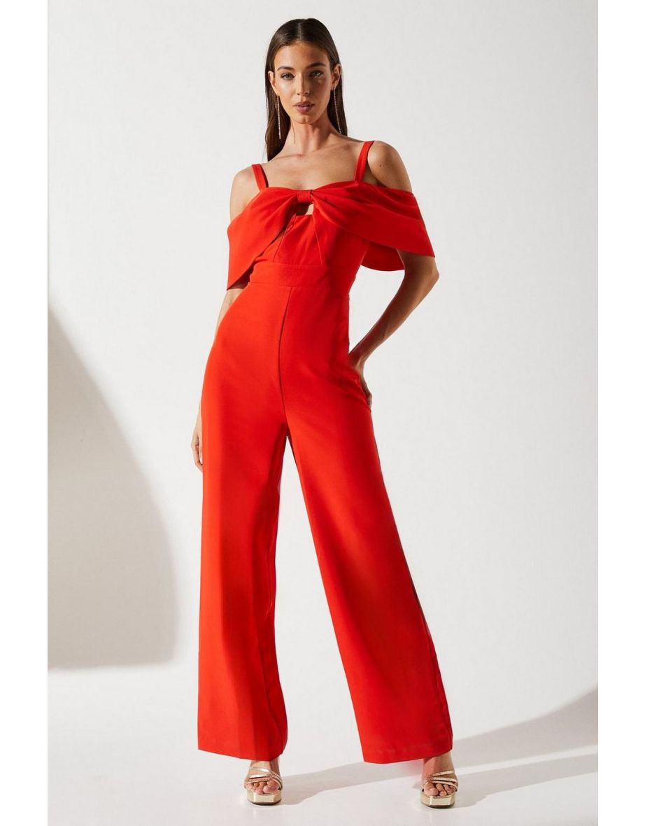Bow Off The Shoulder Jumpsuit