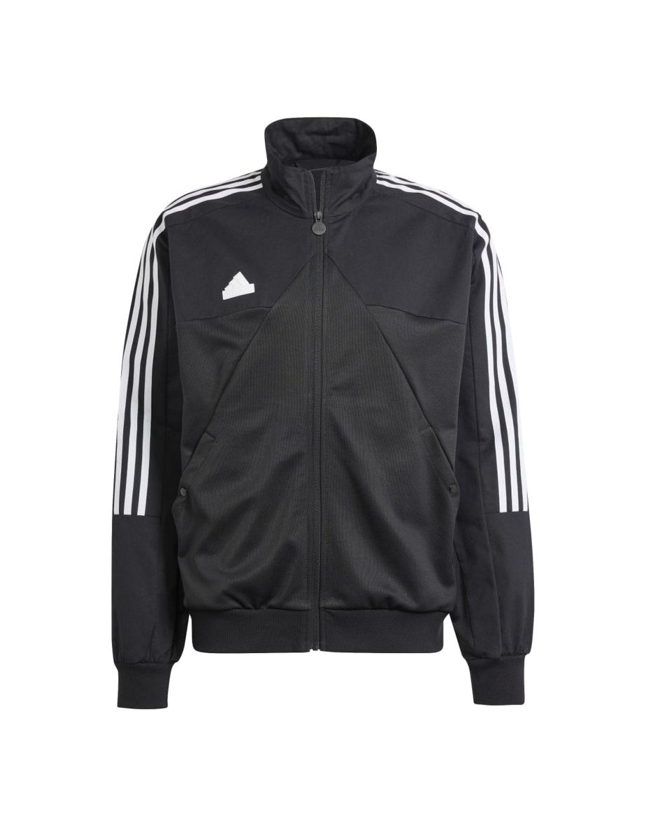 Men's adidas Tiro Material Mix Track Jacket in Black - 6