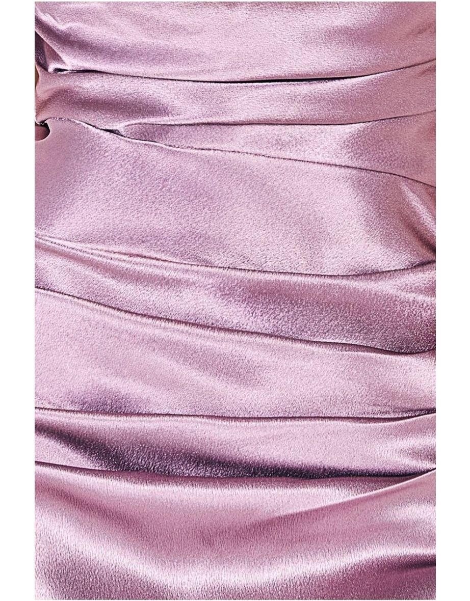 Goddiva Satin Bandeau Maxi Dress - 3