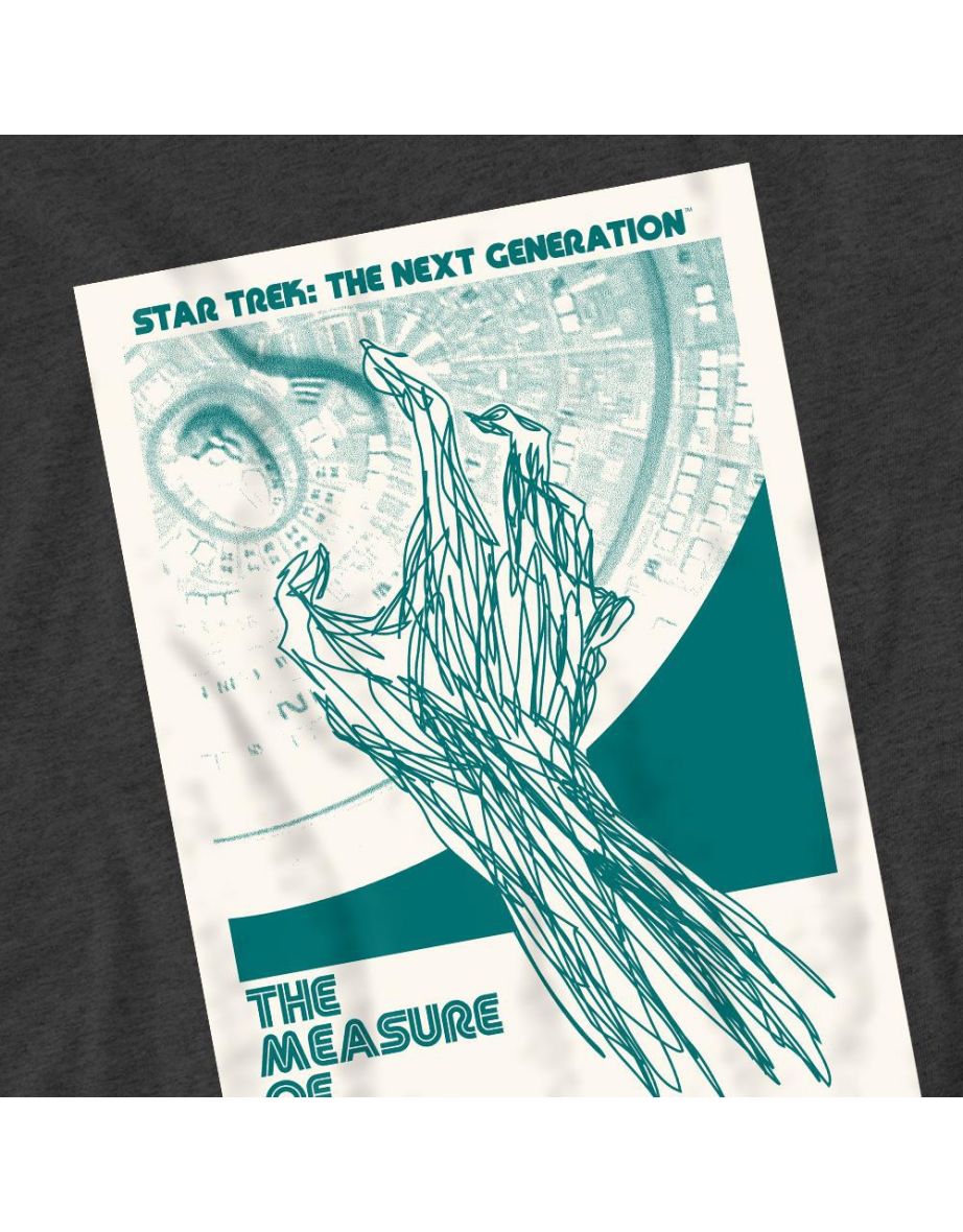 Star Trek Unisex Adult The Next Generation Season 2 Episode 9 T-Shirt - Charcoal - 3