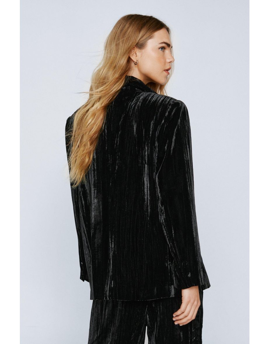 Premium Embroidered Velvet Blazer - 3