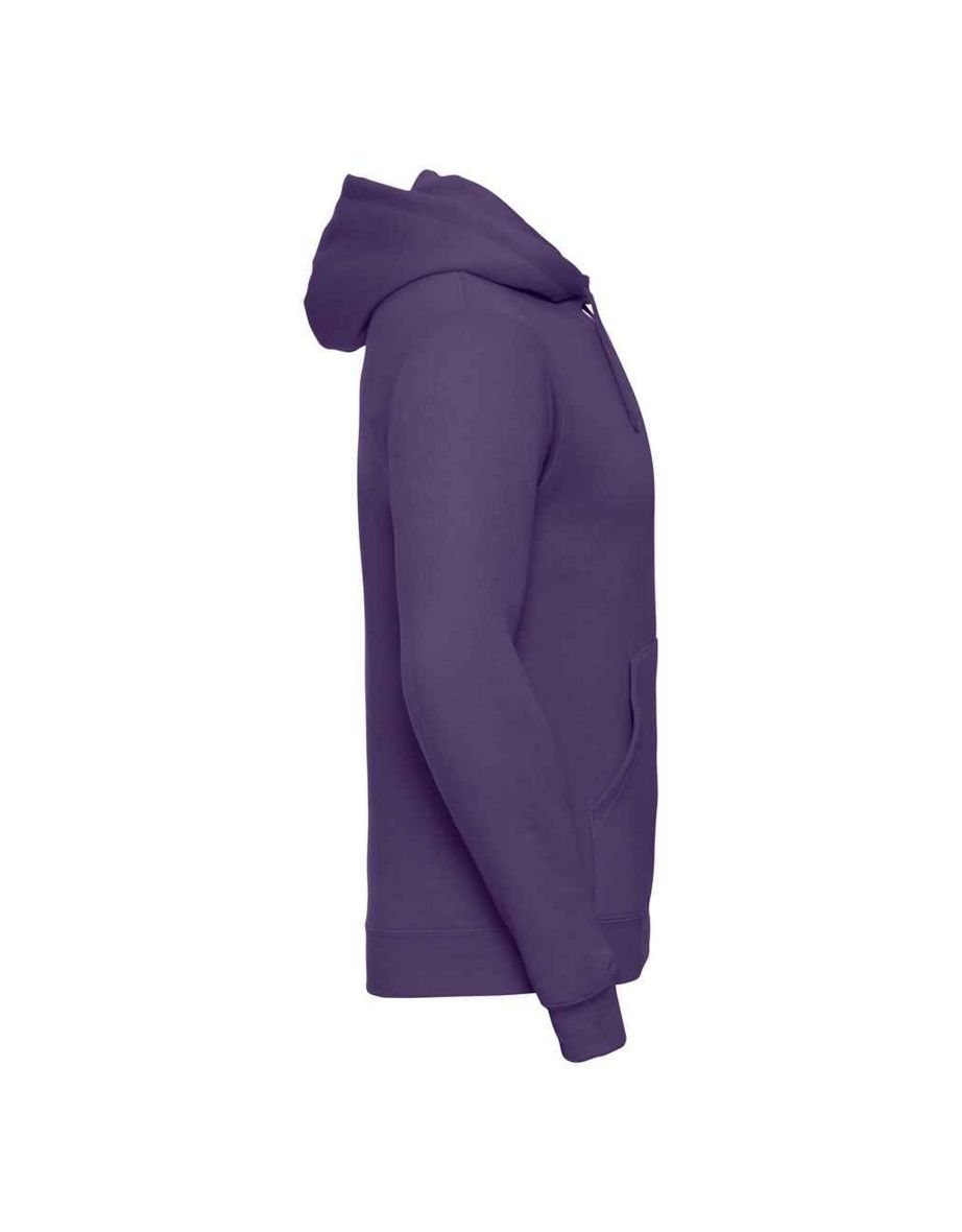 Russell Mens Plain Hoodie - Purple - 2