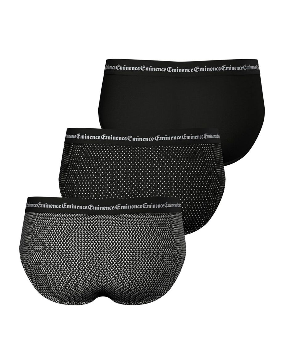 Pack of 3 Business Print Cotton Low Rise Briefs - 2