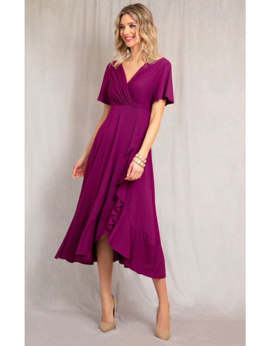 Waterfall Dress (Plum Wine)