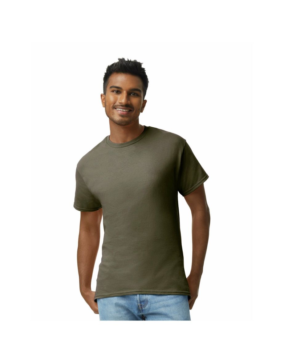 Gildan Mens Hammer Heavyweight T-Shirt - Olive Green