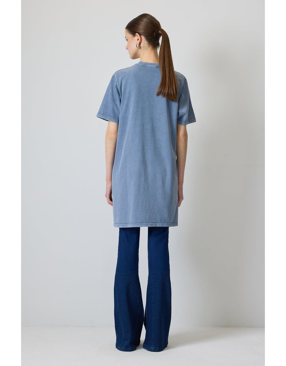 HALF SLEEVE LONG TUNIC - 3
