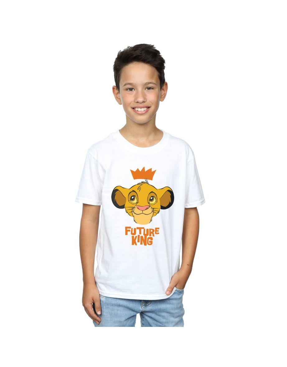 Disney Boys The Lion King Simba Future King T-Shirt - White