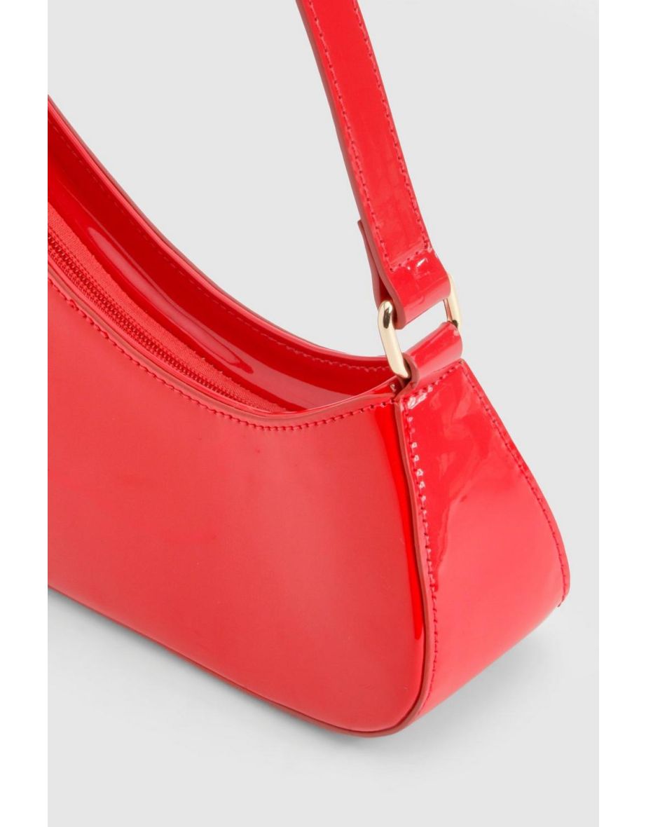 Vinyl Curved Shoulder Bag - 3