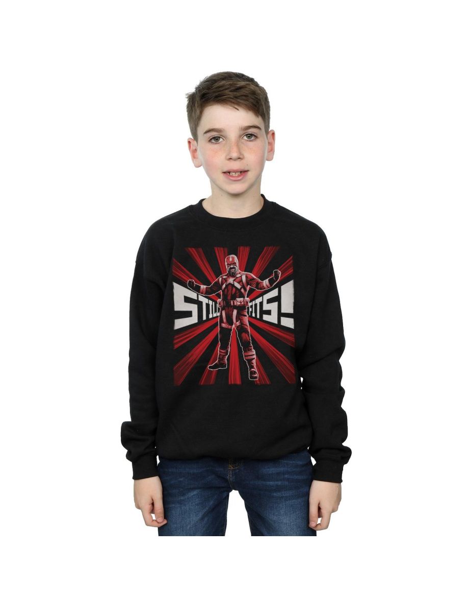Marvel Boys Black Widow Movie Red Sparrow Fits Sweatshirt - Black - 1