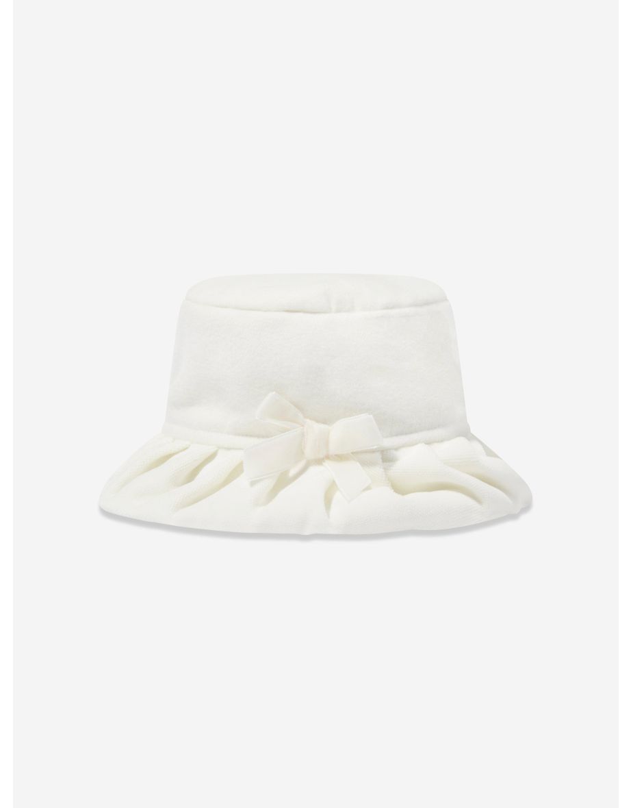 Girls Coat and Hat Set in Ivory - 3