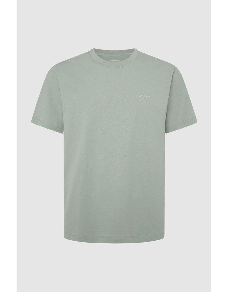 Pepe Jeans Connor Small Logo Short Sleeve T-shirt Sage Green
