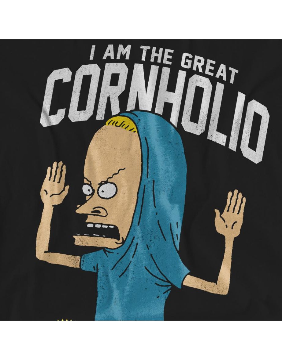 Beavis & Butthead Unisex Adult Cornholio T-Shirt - Black - 3