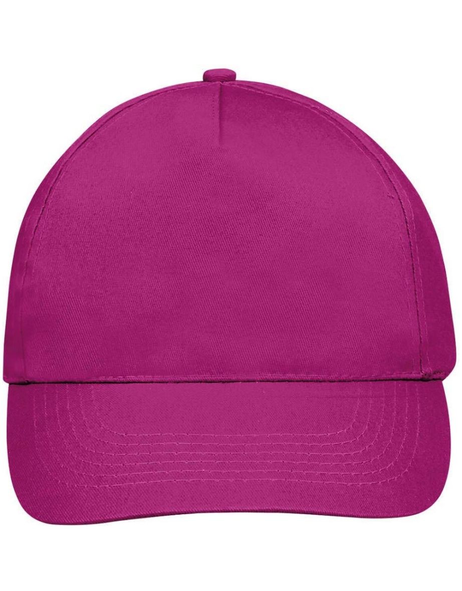 SOLS Unisex Sunny 5 Panel Baseball Cap - Fuchsia - 3
