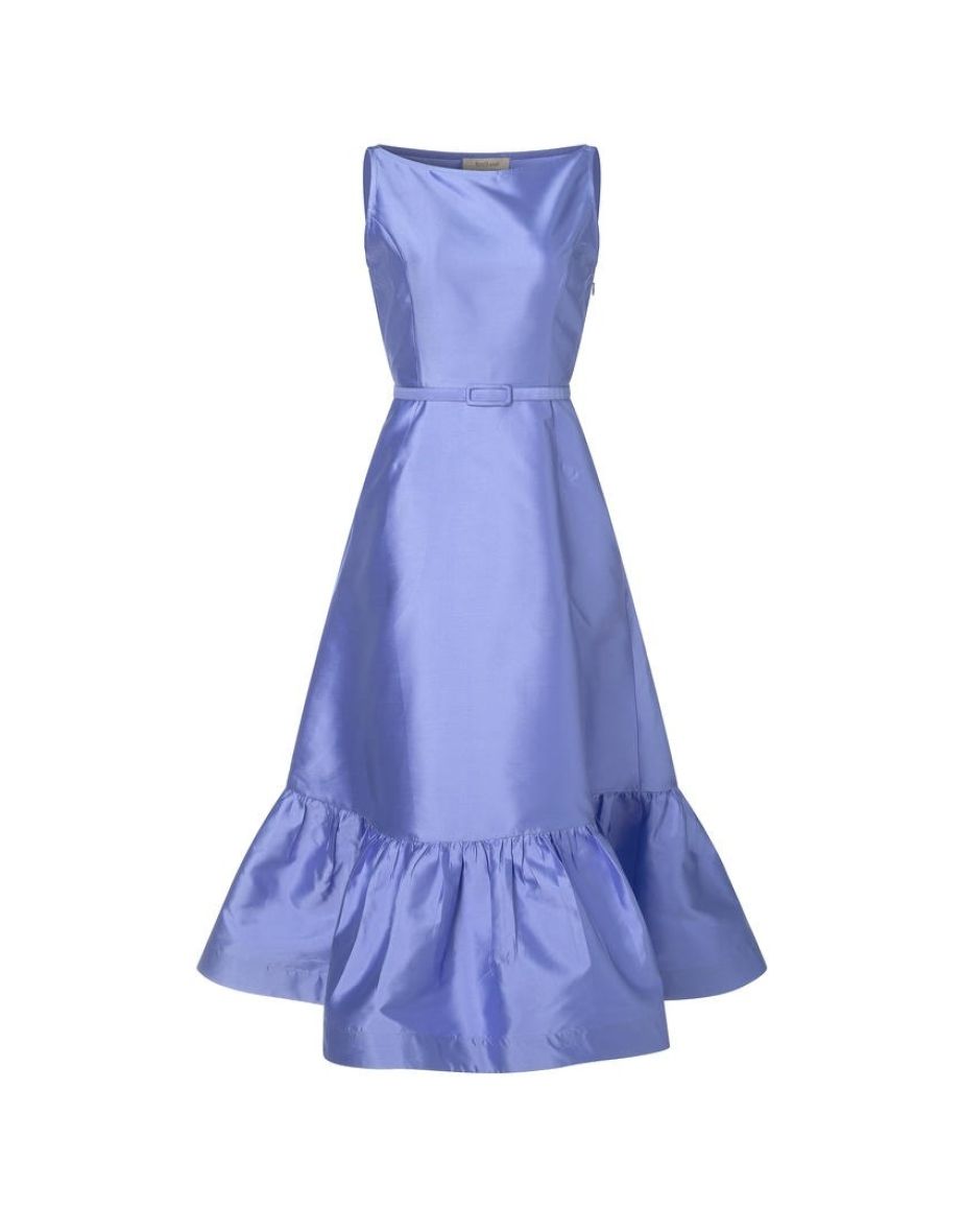 Peplum ruffled hem dress - 4