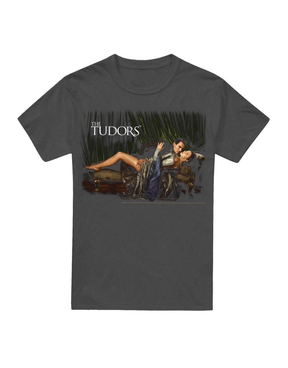 The Tudors Unisex Adult The King And His Queen T-Shirt - Charcoal