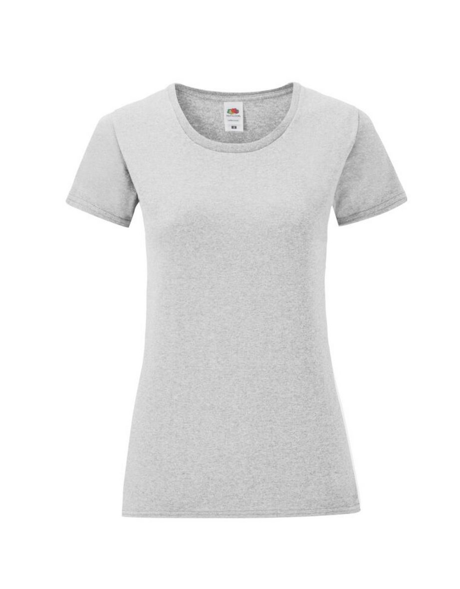 Fruit of the Loom Girls Iconic 150 T-Shirt - Heather Grey