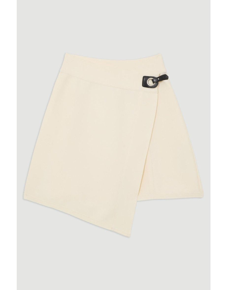 Figure Form Bandage Asymmetric Mini Skirt - 3