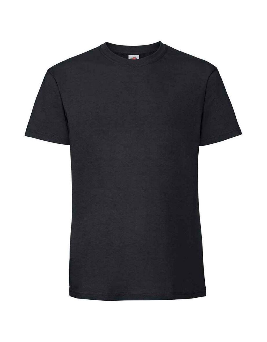 Fruit Of The Loom Mens Ringspun Premium T-Shirt - Black