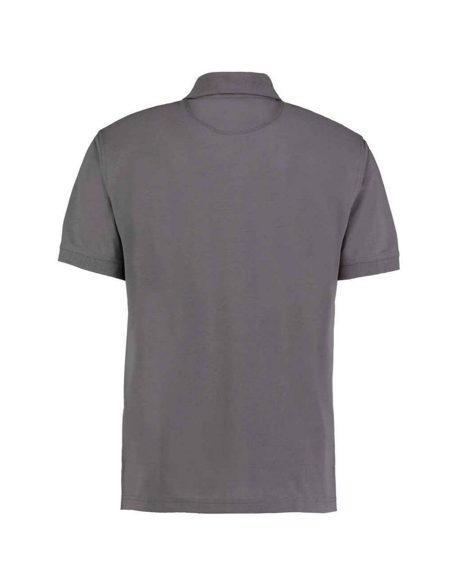 Kustom Kit Mens Klassic Piqué Polo Shirt - Charcoal - 1