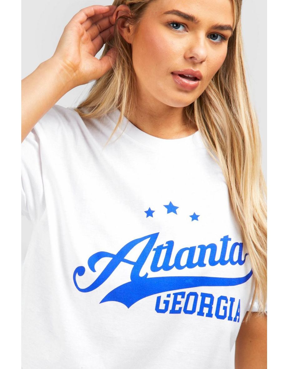 Plus Atlanta Georgia T Shirt - white - 3