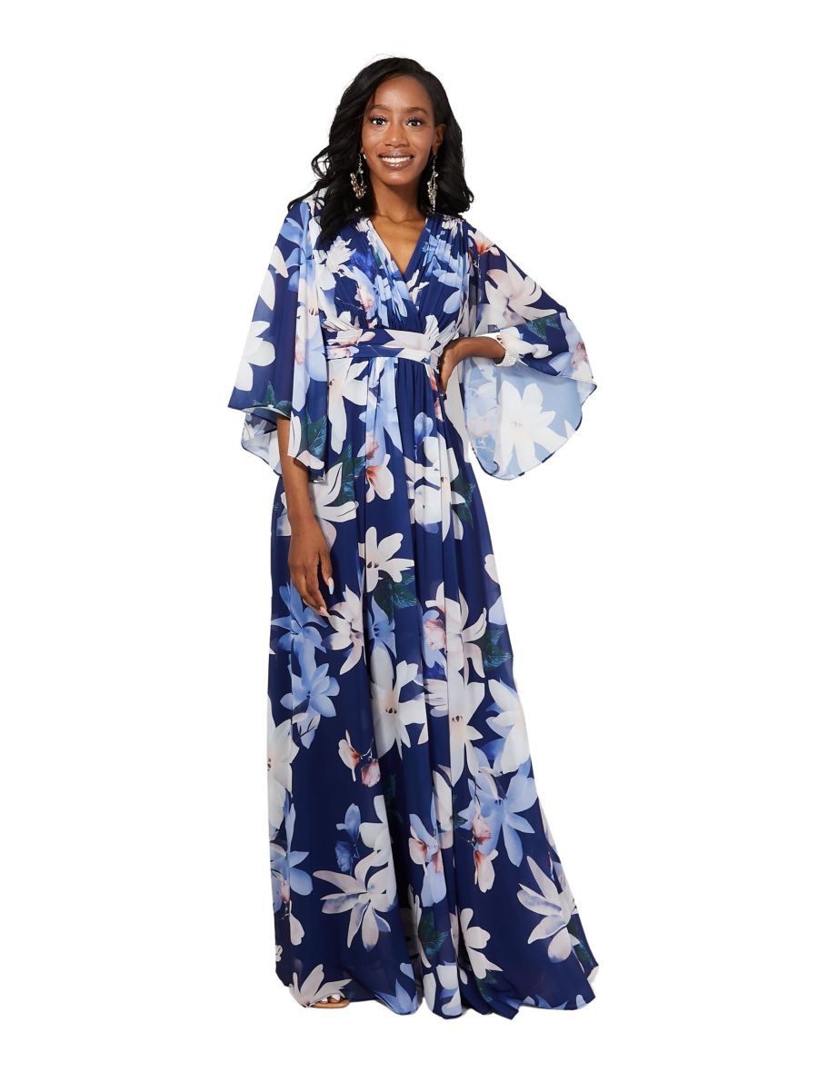 Wrap front maxi dress on sale