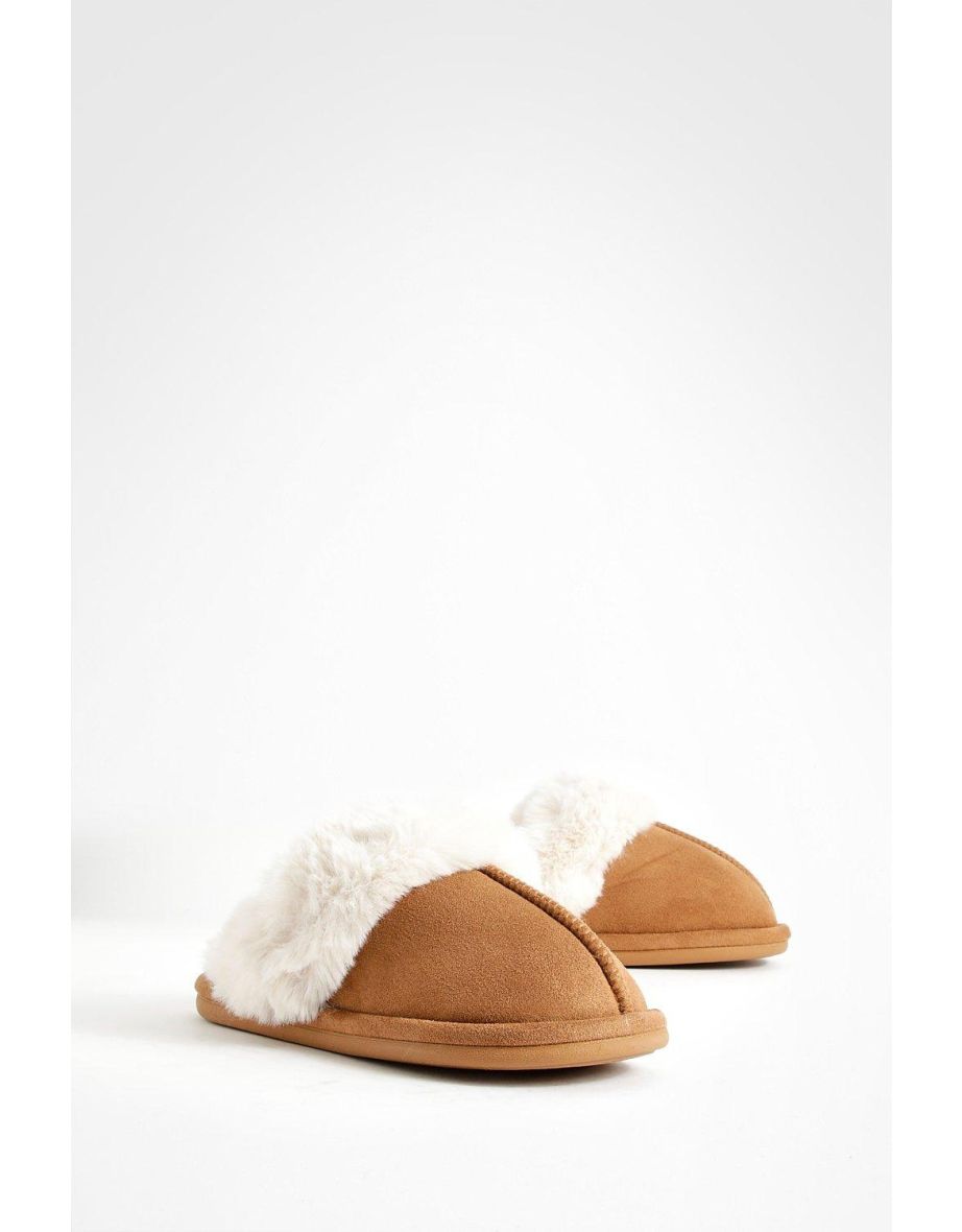 Fluffy Faux Fur Mule Slipper