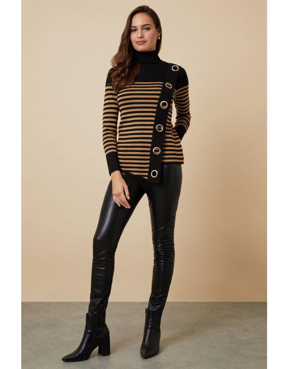 Wallis black eyelet best sale jumper