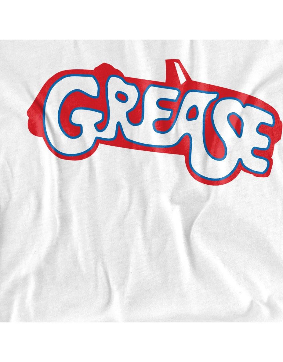 Grease Unisex Adult Logo T-Shirt - White - 3