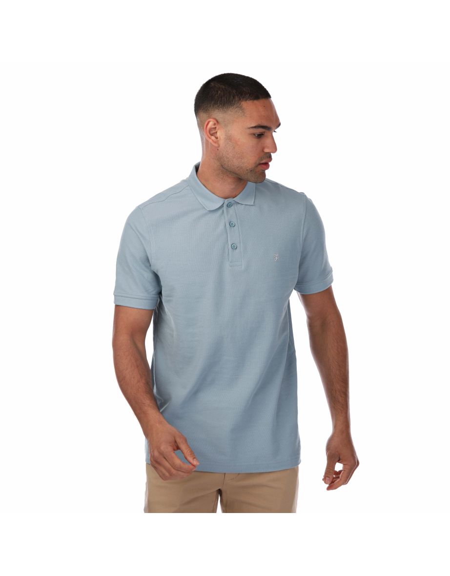 Men's Farah Cove Polo Shirt in Blue