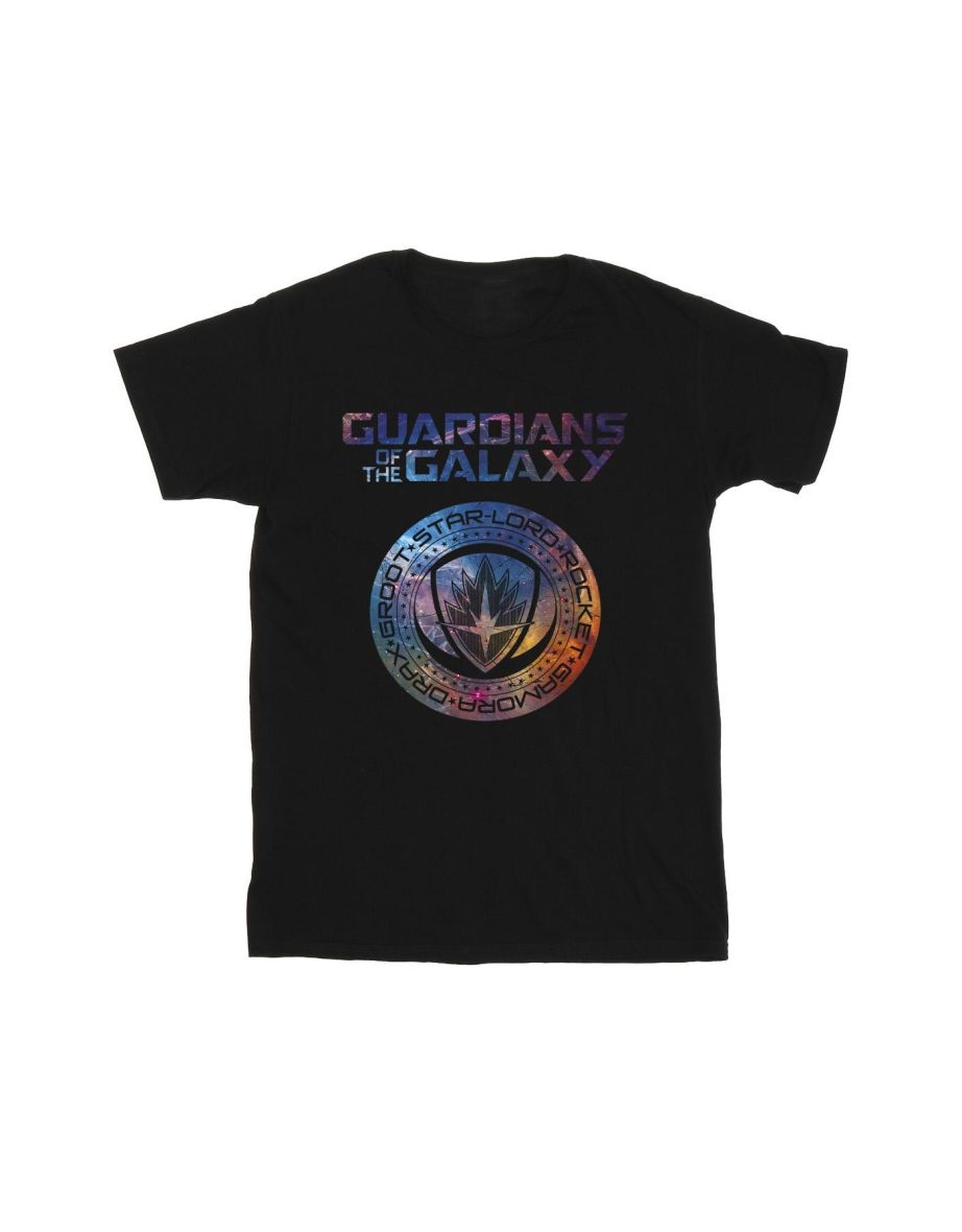Marvel Boys Guardians Of The Galaxy Stars Fill Logo T-Shirt - Black - 1
