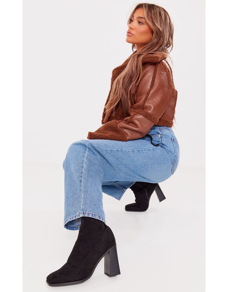 Wide fit sales sock ankle boots