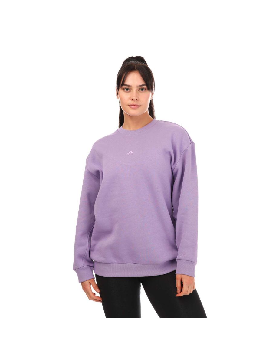 Women's adidas All SZN Oversized Sweatshirt in Purple