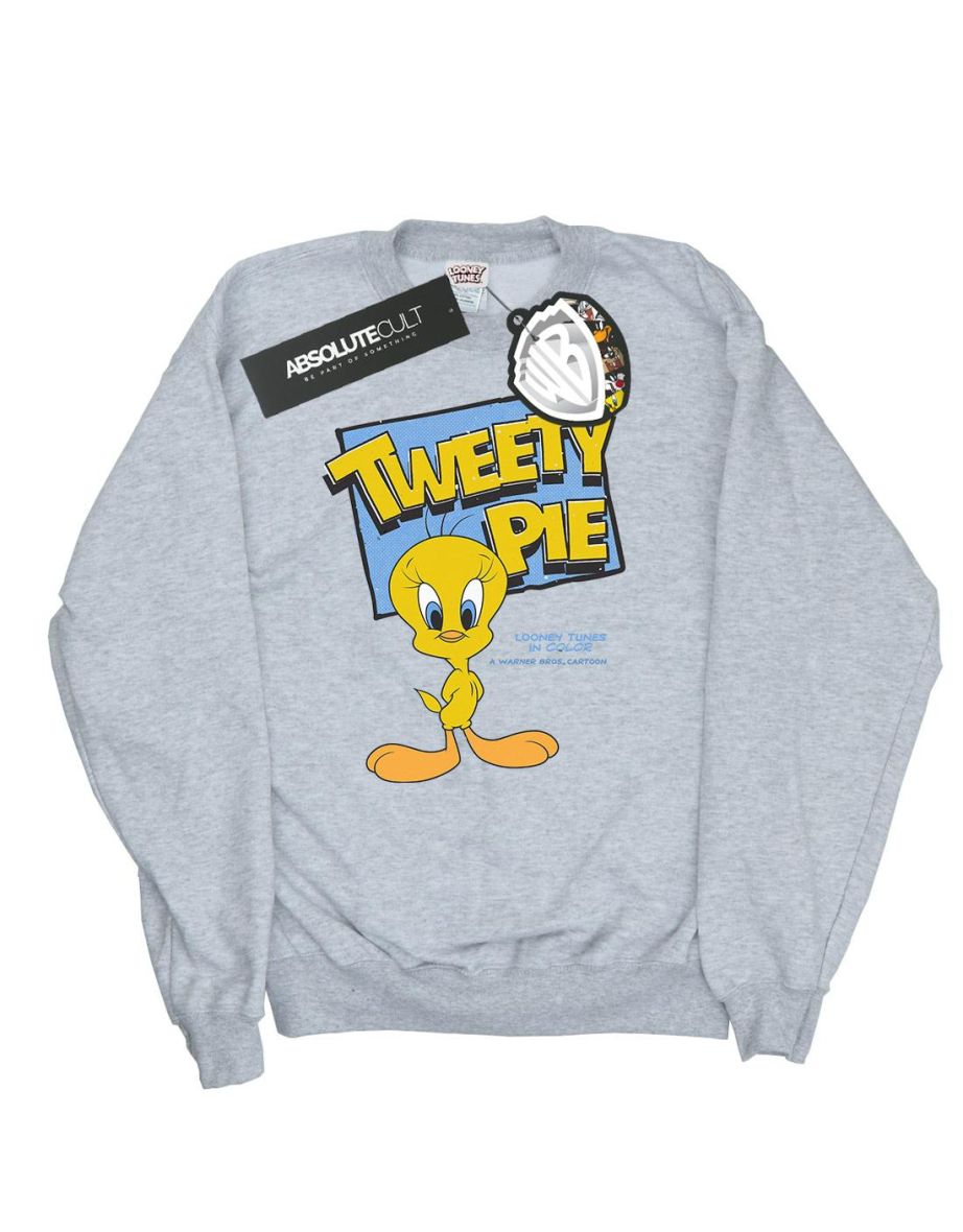 Looney Tunes Boys Classic Tweety Pie Sweatshirt - Sports Grey