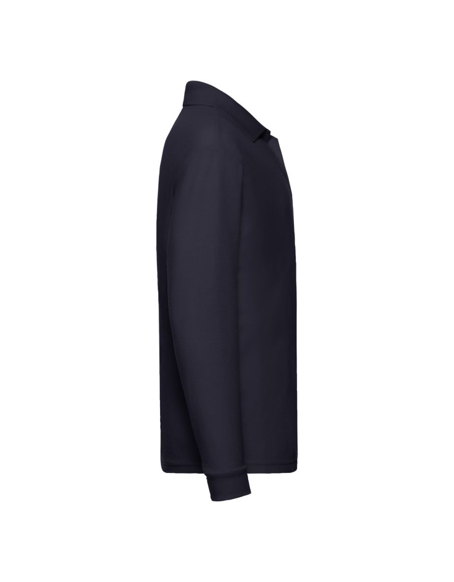 Fruit of the Loom Childrens/Kids Long-Sleeved Polo Shirt - Deep Navy - 2
