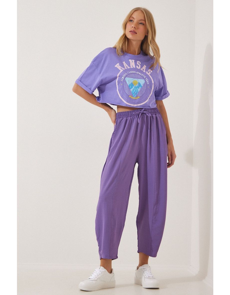 Women's Lilac Airobin Baggy Shalwar Pants
